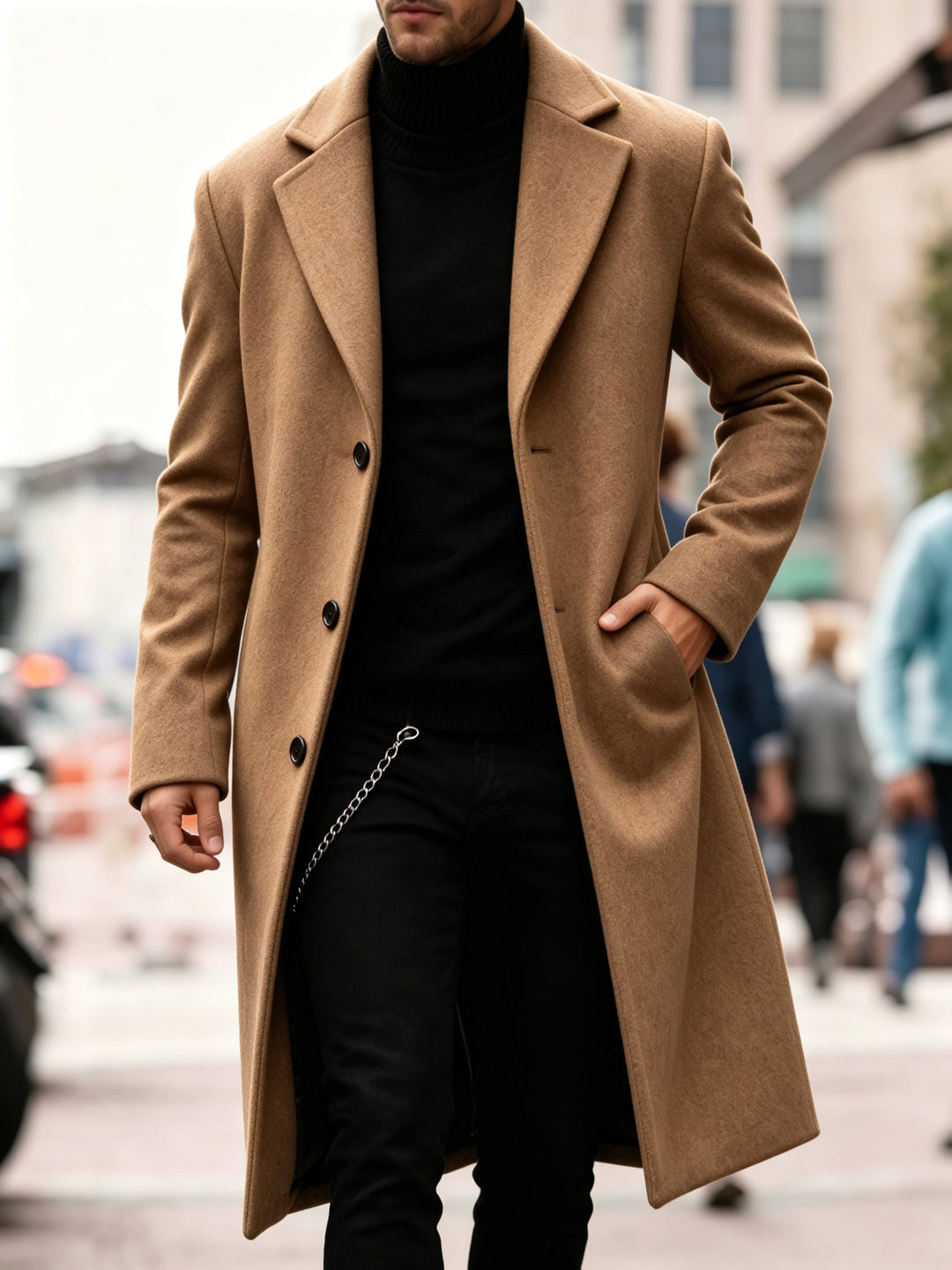 Chandler | Raffinerad Lång Trench Coat