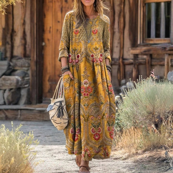 Kayleigh | Vintage Oversized Långärmad Klänning