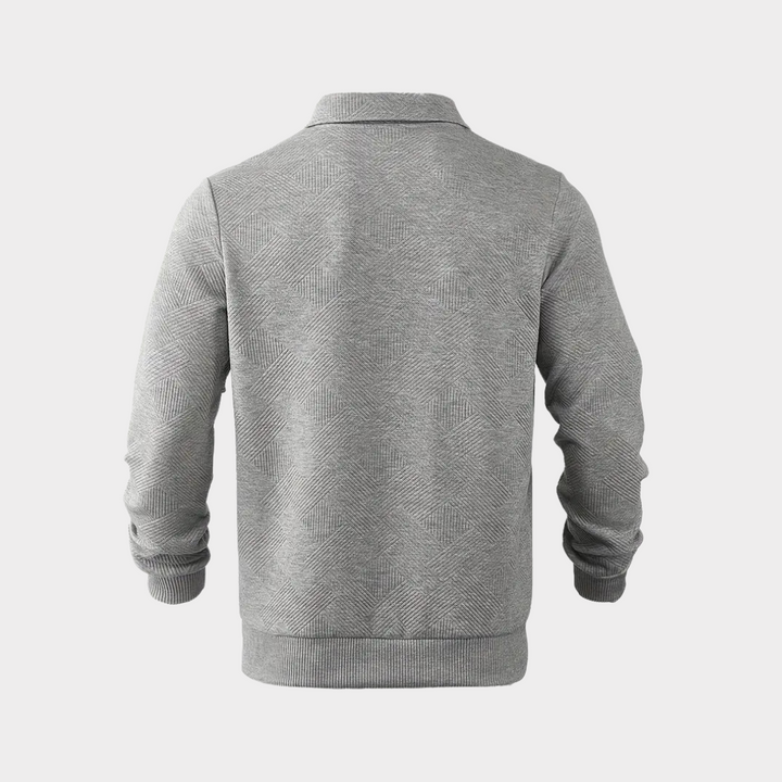 Hudson | Texturerad Halvdraget Pullover