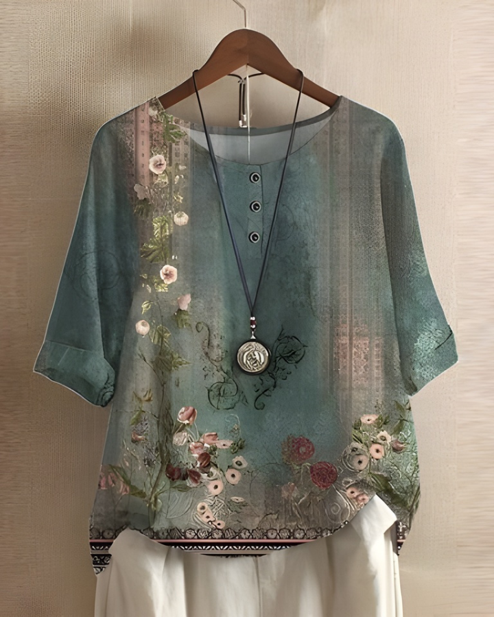 Fiona | Avslappnad Sommar Boho Topp