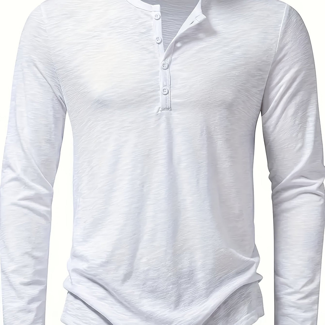 Dalton | Klassisk Knapp-Placket Henley