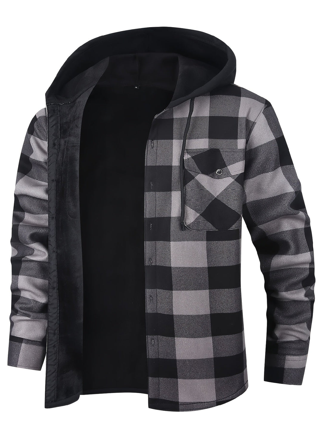 Desmond | Hoodie-rutig skjorta jacka