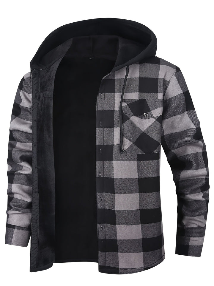 Desmond | Hoodie-rutig skjorta jacka