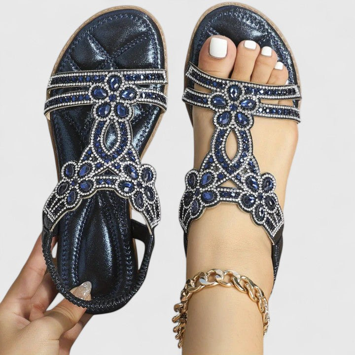 Rebecca | Eleganta Ortopediska Beads Sandaler