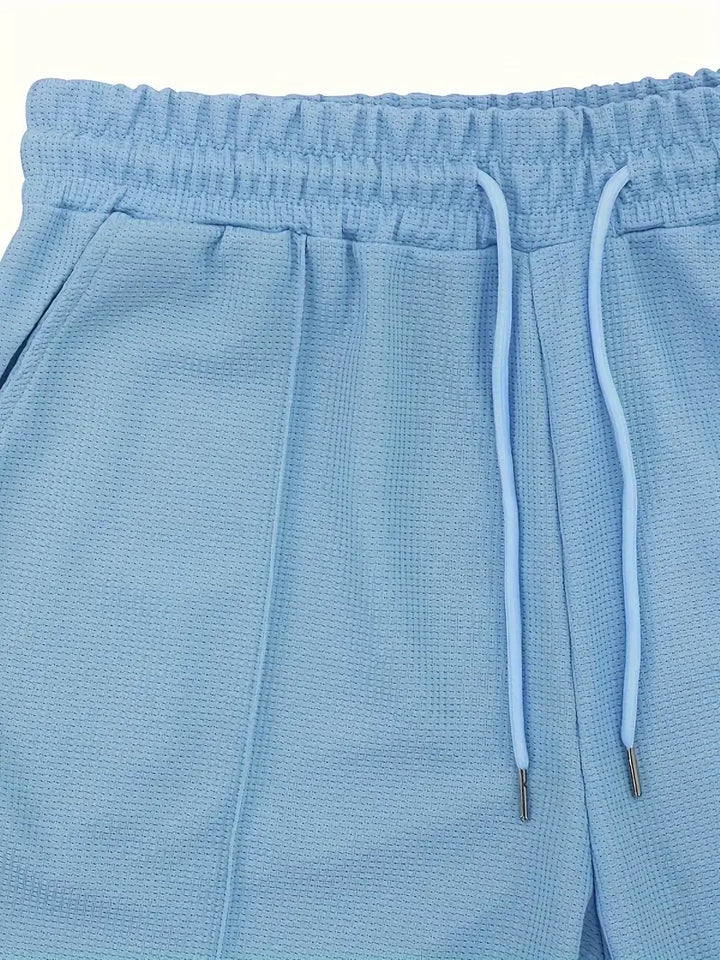 Grayson | Klassisk Dragkedja Skjorta och Shorts Set