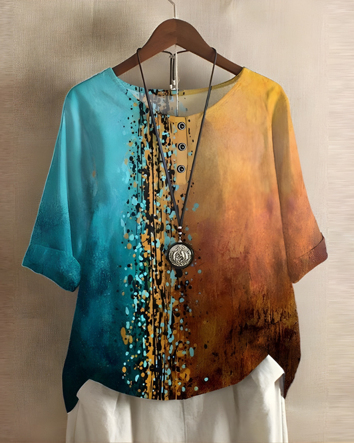 Fiona | Avslappnad Sommar Boho Topp