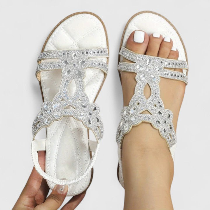 Rebecca | Eleganta Ortopediska Beads Sandaler