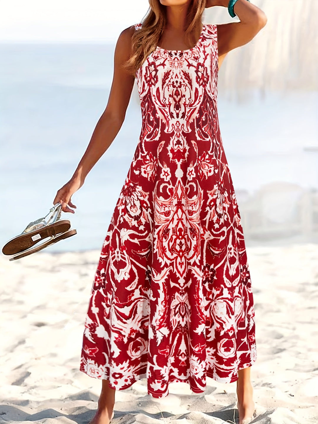 Odette | Flödande Blommig Maxiklänning
