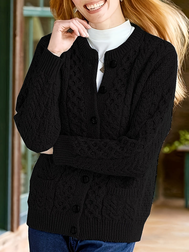 Fern | Texturerad Knapp-Front Kofta