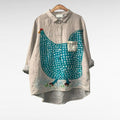 Keisha | Modern Kycklingtryck Blus