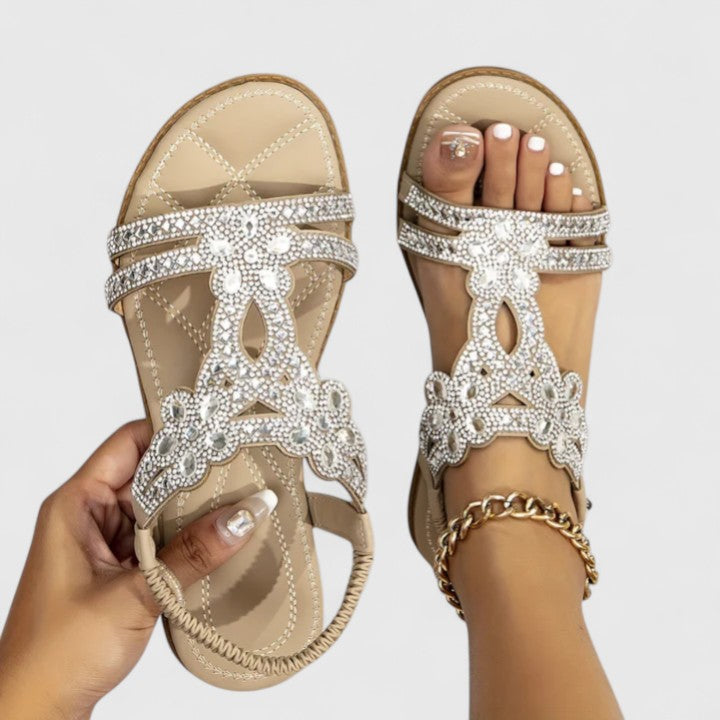 Rebecca | Eleganta Ortopediska Beads Sandaler