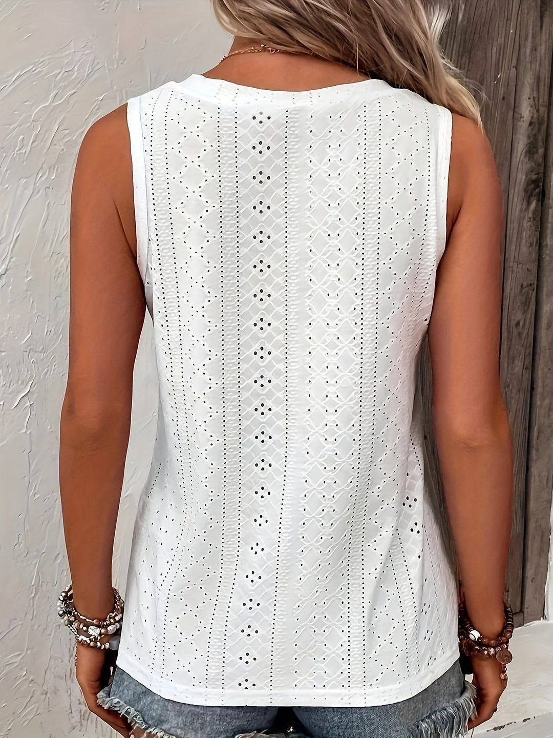 Lorna | Ögla V-ringad Tank Top