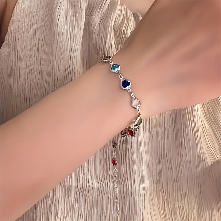 Gail | Stilig Mångfärgad Hjärtdesign Armband