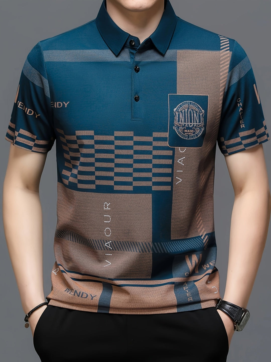 Nathaniel | Fins Colorblock Polo Skjorta