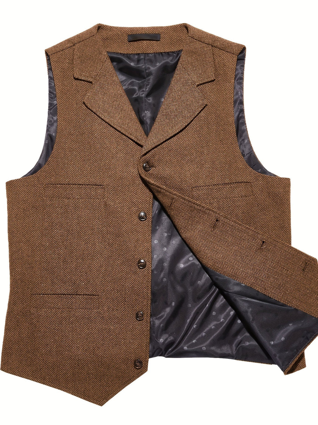 Byron | Raffinerad Herringbone Väst