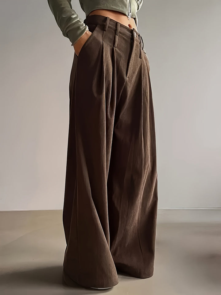 Celine | Plisserade Vida Byxor