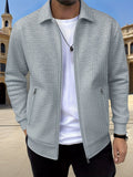 Cameron | Texturerad Zip Jacka
