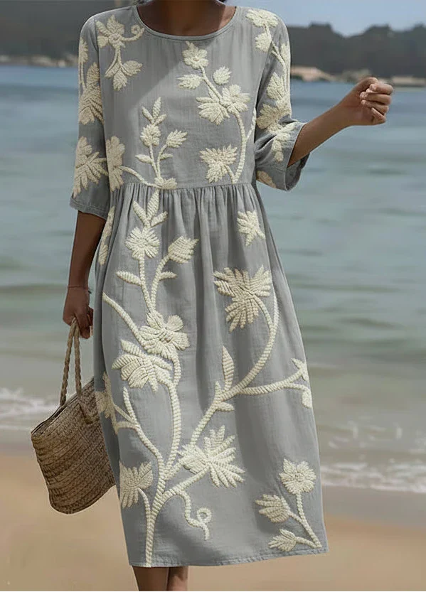 Sydney | Elegant Retro Blommig Klänning