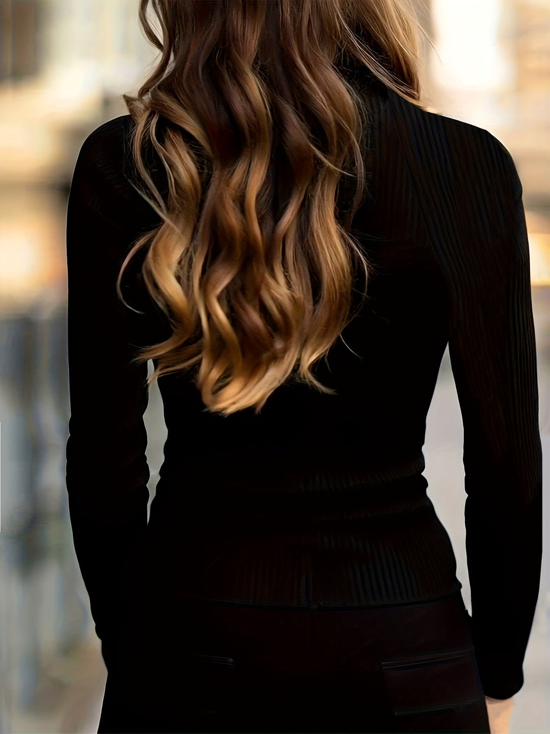 Sloane | Elegant Halvdraget Höghalsad Topp