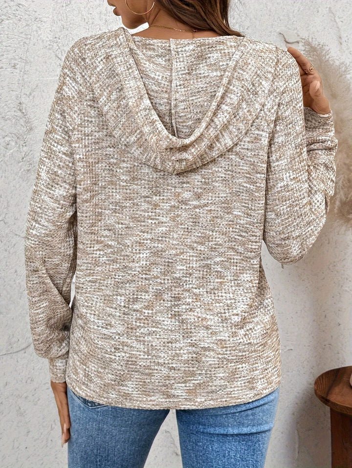 Verity | Knapp-up Hooded Sweatshirt