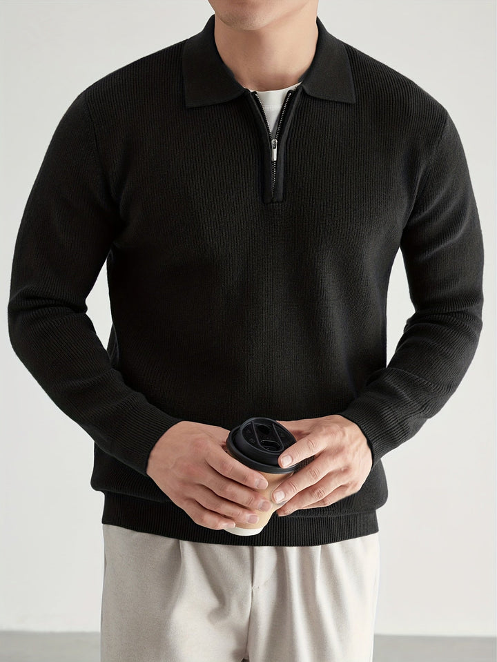 Donovan | Förfinad Quarter-Zip Polo Tröja