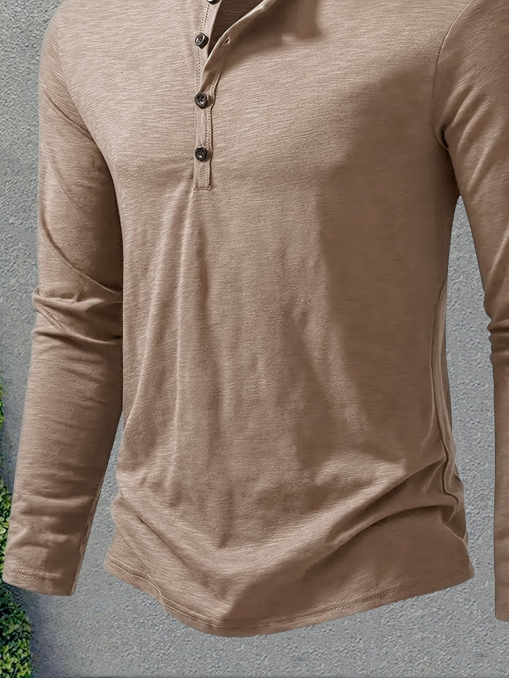 Dalton | Klassisk Knapp-Placket Henley