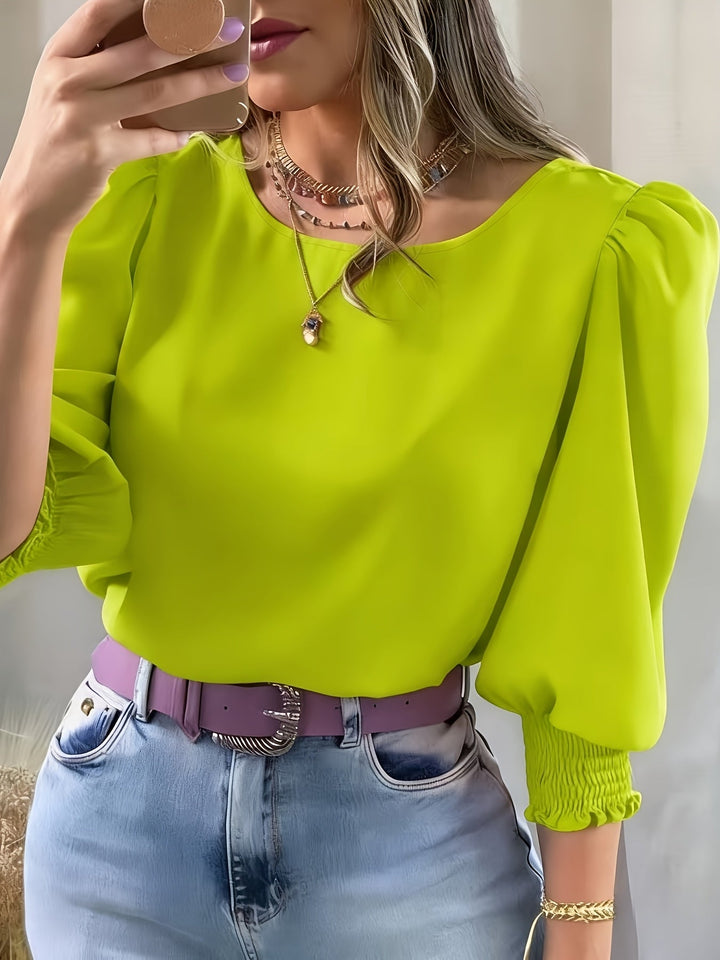 Ellen | Blus med Puffärmar