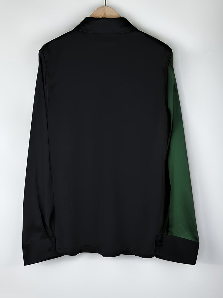 Helene | Raffinerad Färgblock Blus