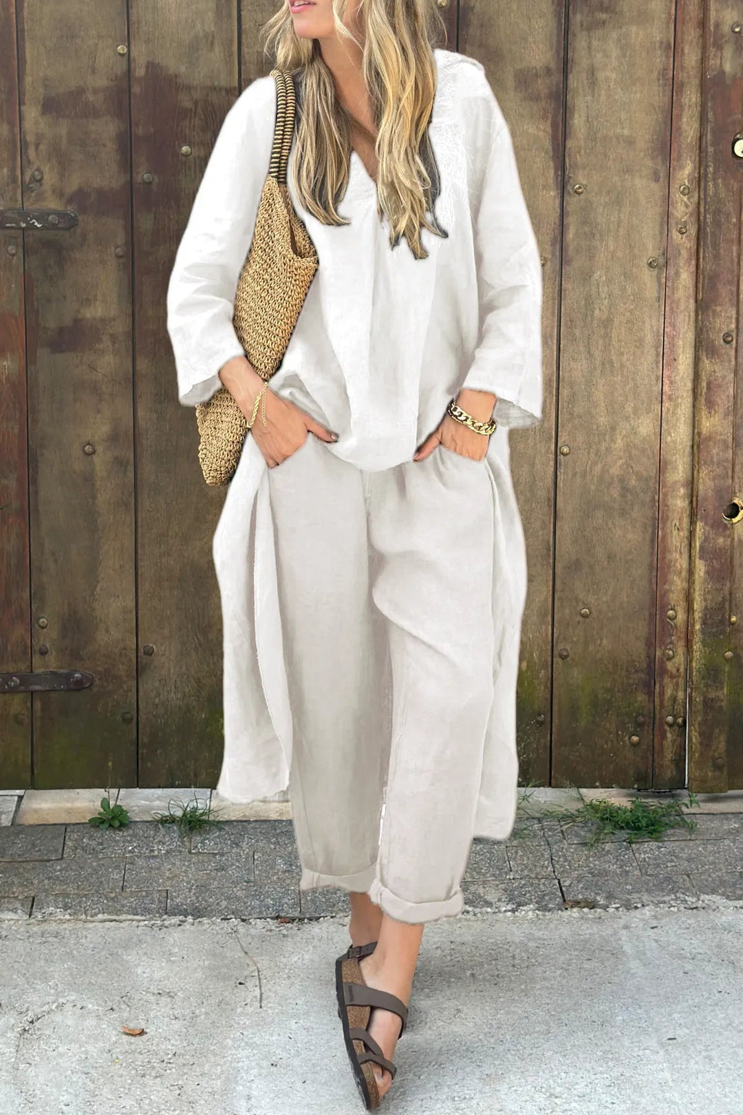 Stella | Elegant Löst V-ringad Set
