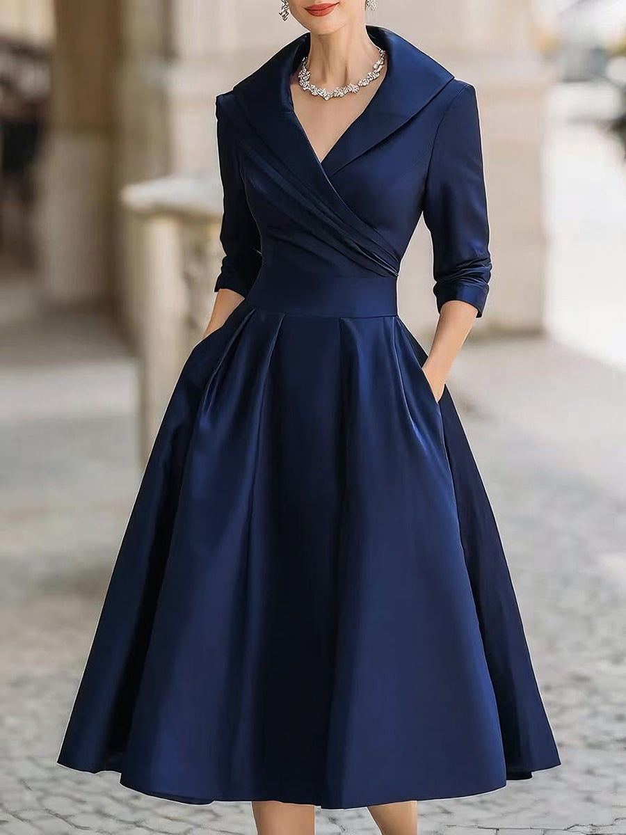 Coraline | Elegant V-ringad kvällsklänning