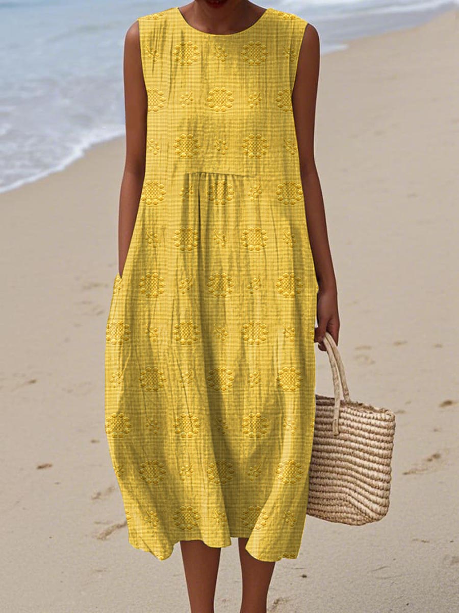 Hannah | Elegant Sommar Pocket Klänning