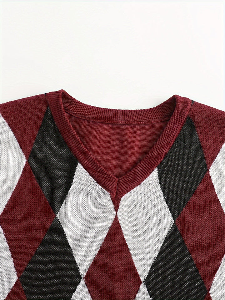 Chandler | Klassisk Argyle Tröja Väster