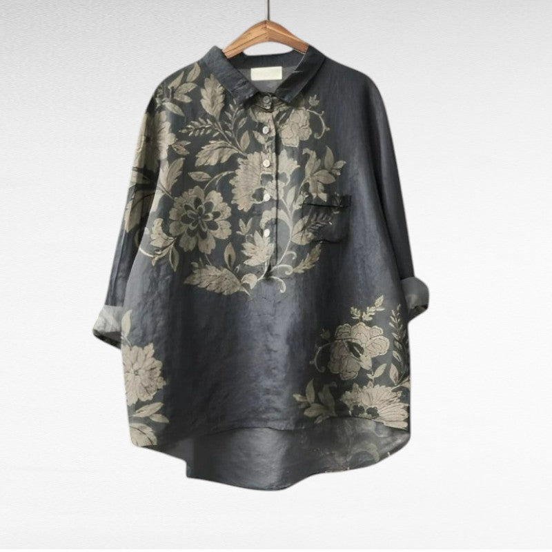 Meagan | Tidlös Vintage Blommig Blus