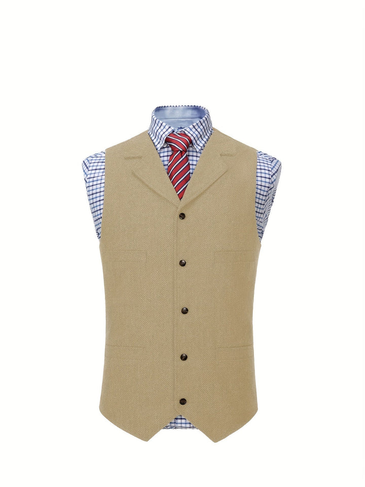 Colton | Heritage Herringbone Vest
