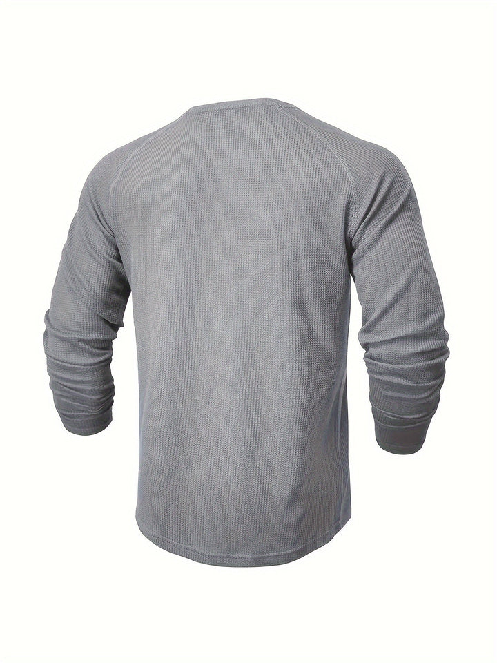 Graham | Klassisk Button Henley Skjorta
