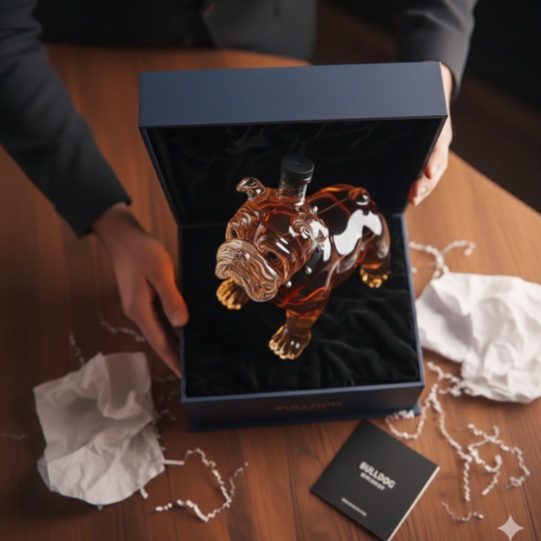 Frank | Whiskyflaska Bulldogdesign