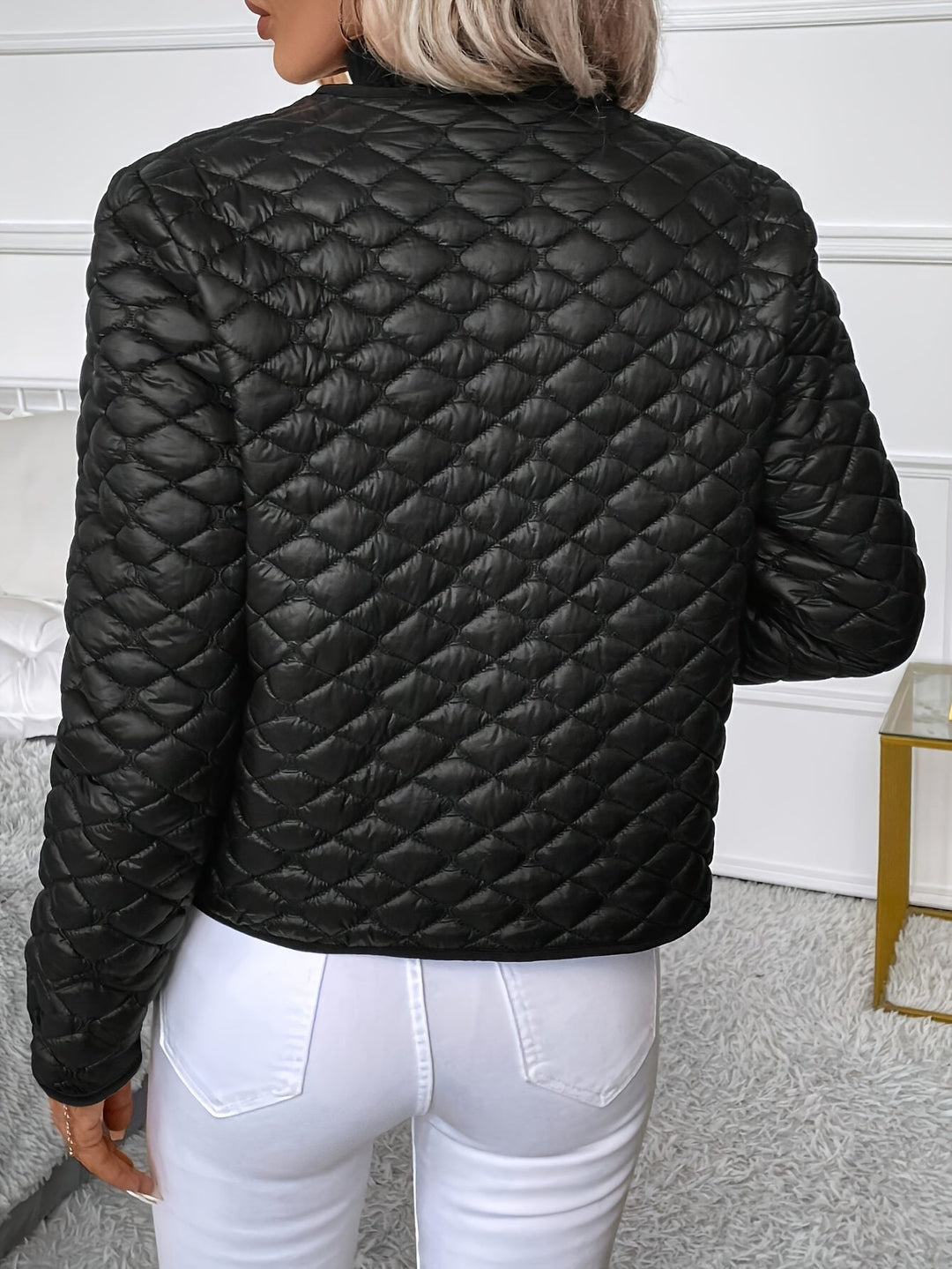 Helen | Vadderad Diamond-Stitch Jacka
