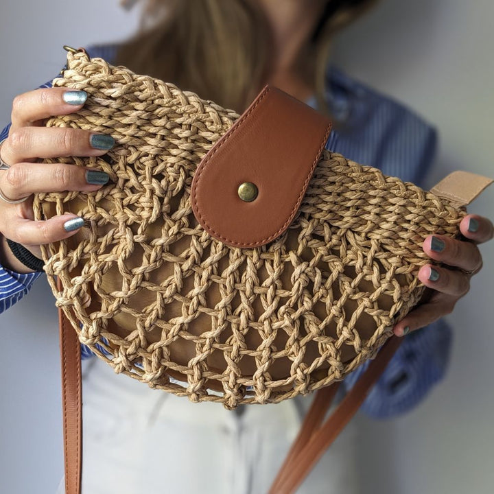Tessa | Stilig Flätad Webbdesign Väska