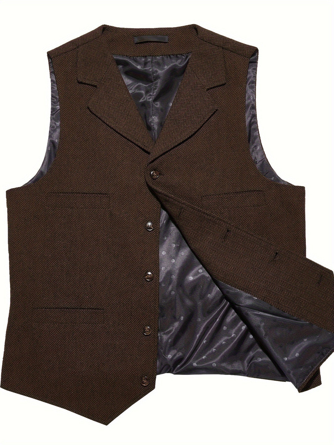 Byron | Raffinerad Herringbone Väst