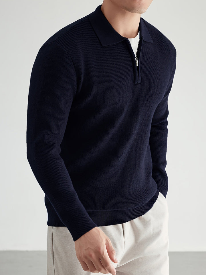 Donovan | Förfinad Quarter-Zip Polo Tröja