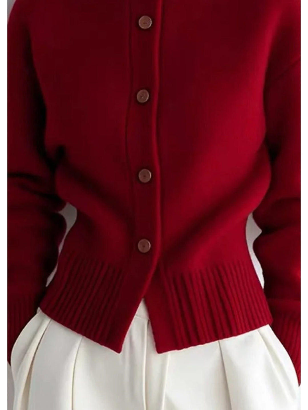 Margot | Höghalsad Knapp Cardigan