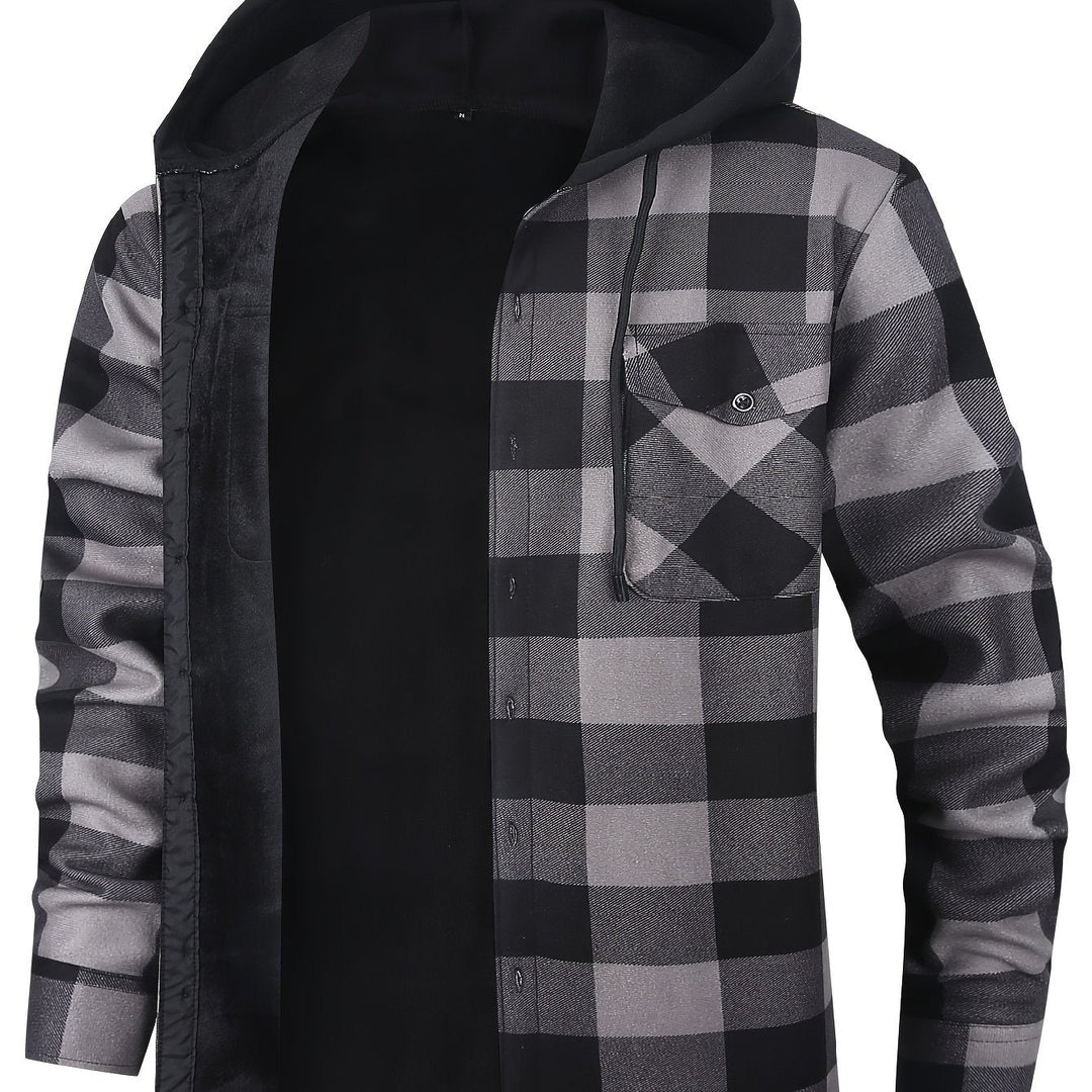 Desmond | Hoodie-rutig skjorta jacka