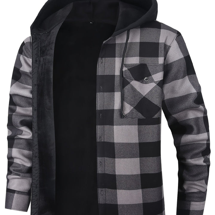 Desmond | Hoodie-rutig skjorta jacka