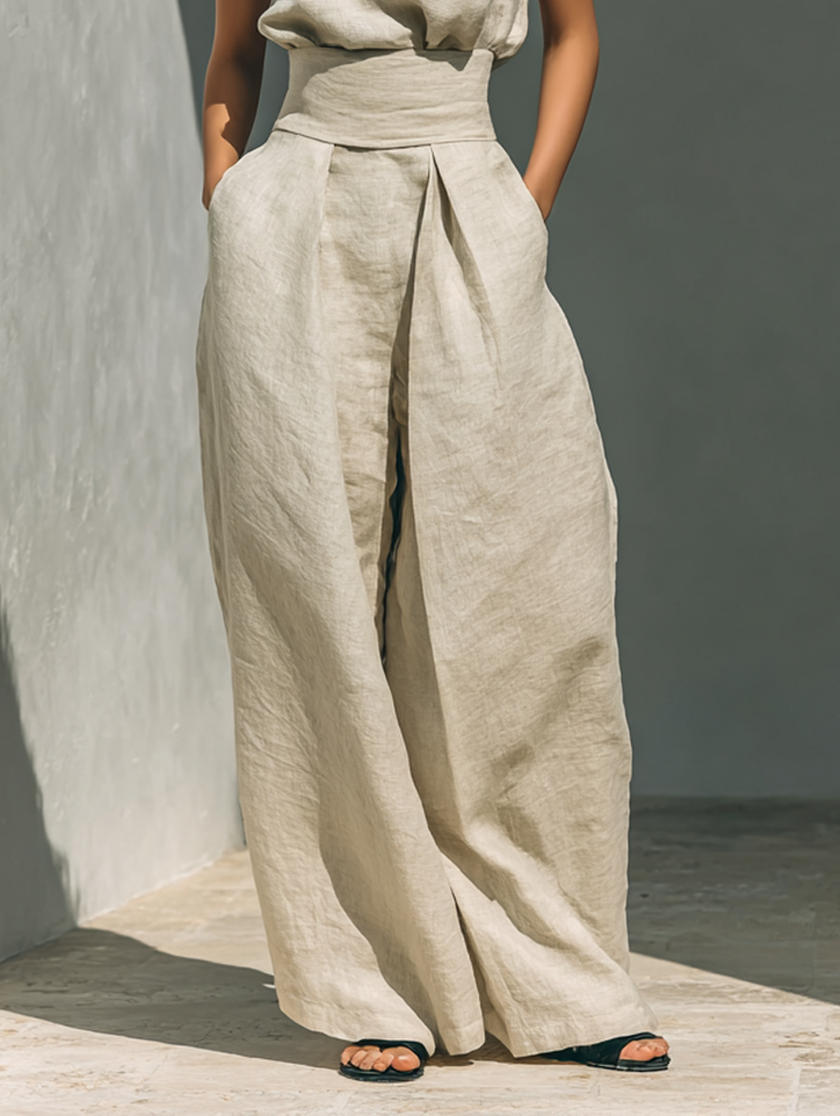 Maria | Stilig Tanktop och Löst Byxset