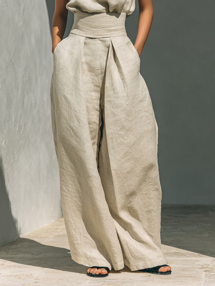 Maria | Stilig Tanktop och Löst Byxset