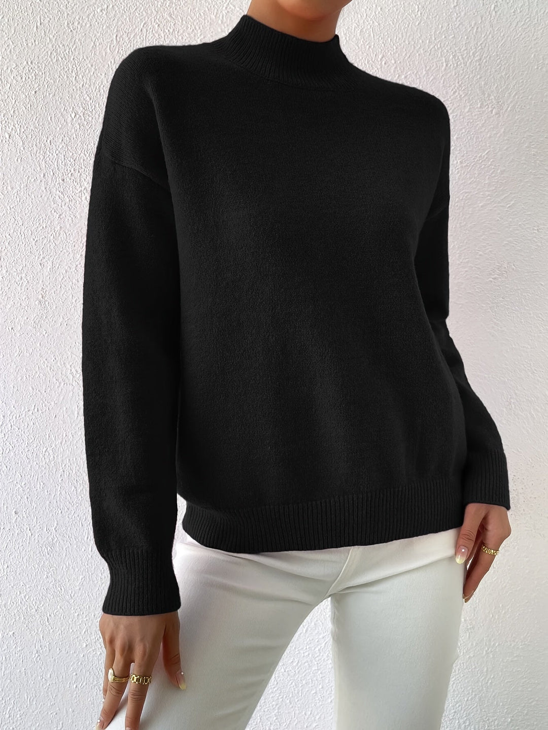 Lorelei | Förfinad Mock Neck Tröja
