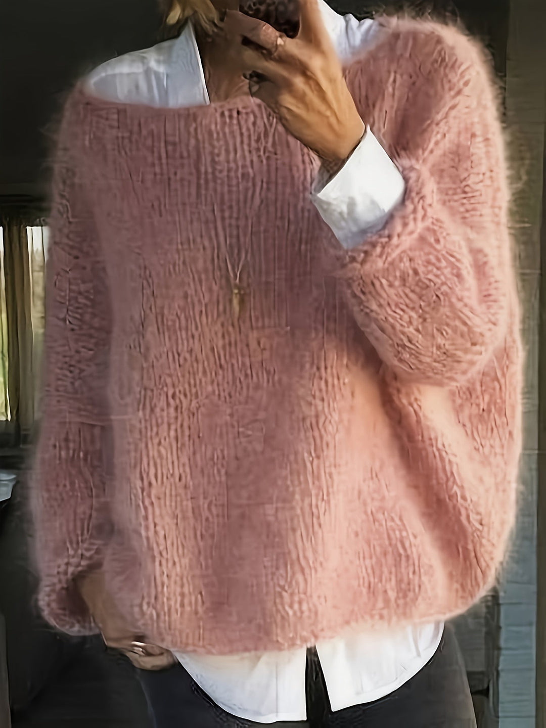 Noreen | Avslappnad Crew Neck Tröja