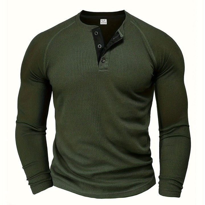 Graham | Klassisk Button Henley Skjorta
