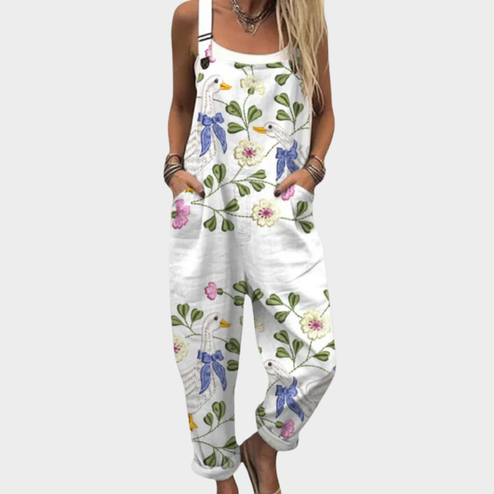 Angelica | Elegant blommig tryckt jumpsuit