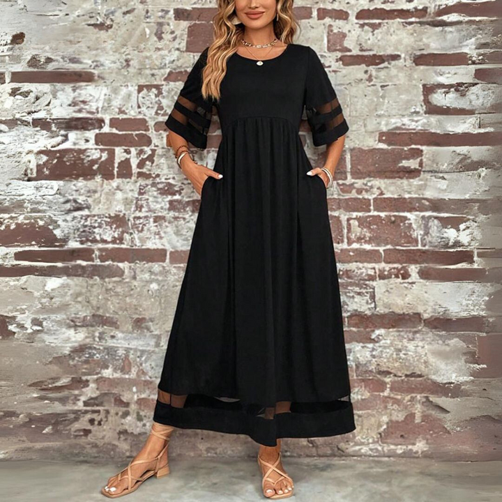 Aubrey | Elegant Midiklänning med Tummy-Smoothing